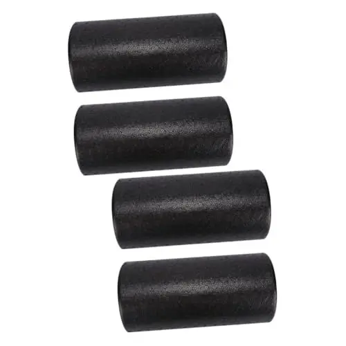 Produktbild: BESPORTBLE 4 Stück Yoga-säule Fitness-rollen Runde Schaumstoffrolle Massage-tools Fließkommarolle Gleichgewichtstrainingsstein Yoga-zylinder Yoga-stein Für Fitness Physische Walze Epp Black
