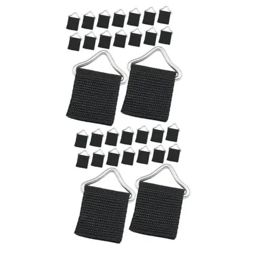 Produktbild: BESPORTBLE 50 Sätze Trampolin-Dreiecksring Ersatz für Trampolinmatten dreieckige Schnallen Trampolin Ersatzring Trampolin Netzring Trampolinringe verbinden Schnalle für Kinderspielzeug Metall