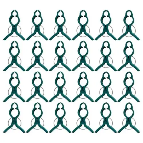 Produktbild: BESPORTBLE 50 Stück Gartenclips Clips Für Krawatte Set Pflanzenclip Tomatenpflanzen Weinstiel-Clips Clip Für Pflanzenstiele Krawatten Set Pflanzenstützklemme Befestigungsclip Plastik Ring