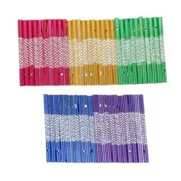 Produktbild: BESPORTBLE 50 Stück Material Für Windspiele Selber Machen Windspielrohre Zum Basteln Silberne Accessoires Basteln Für Erwachsene Garten Musikalische Windspiele Metall Aluminium Gedenken Kind