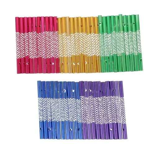 Produktbild: BESPORTBLE 50 Stück Material Für Windspiele Selber Machen Windspielrohre Zum Basteln Silberne Accessoires Basteln Für Erwachsene Garten Musikalische Windspiele Metall Aluminium Gedenken Kind