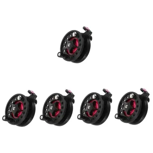 Produktbild: BESPORTBLE 5St Angelrolle Fishing Reel freilaufrolle Angeln Fishing Accessories Angeln fischen pedelec Crappie-Rolle Angeln Vorderrad Angelrutenrad Angelrad Fliegenrolle Eisen