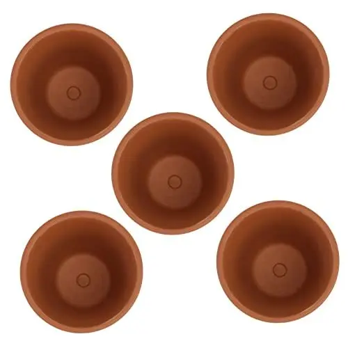 Produktbild: BESPORTBLE 5St Blumentopf aus Terrakotta Blumenbehälter Blumentöpfe drinnen Bookshelf Decor bücherregal Dekoration Tontöpfe Pflanztöpfe draussen Saftige Schale Topfpflanze Container Tontopf