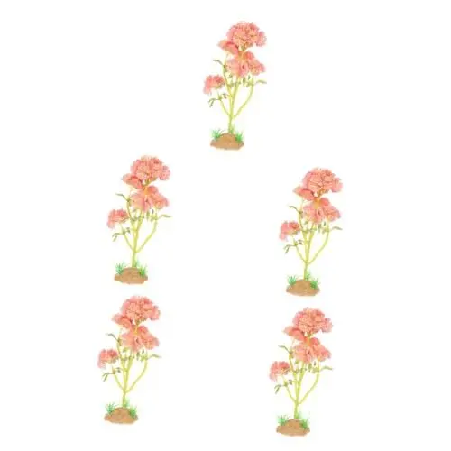 Produktbild: BESPORTBLE 5St Reptilien-Pflanzung Reptile Tank Decoration Simulated Plant for Reptile Box Künstliche Terrarienpflanzen künstliches Wasser kunstpflanze Künstliches Pflanzenmodell Harz Rosa