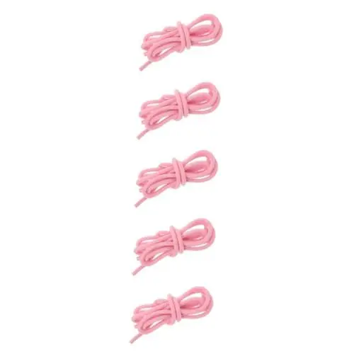 Produktbild: BESPORTBLE 5St Rhythmisches Gymnastikseil Ropes Fitness Seil Fitness Gymnastikzubehör Sports accesoories Fitnessseil Gymnastikseil für das Fitnessstudio tragbares Seil Baumwolle Rosa