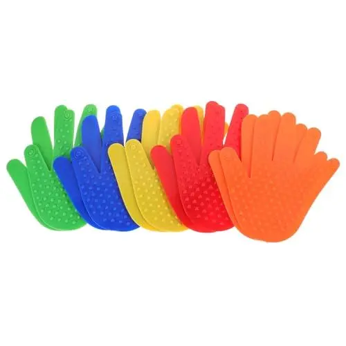Produktbild: BESPORTBLE 5 Paare Hand-Bodenmarkierungen Feldmarkierungen Tennis-Trainingsmarker Punkte ausrichten Bodenpunkte Sporthilfen Der Kreis Teppich Gerät Applikationen Kleinkind das Schild PVC