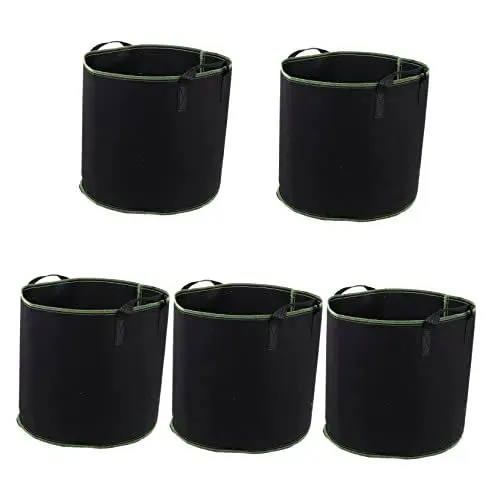 Produktbild: BESPORTBLE 5 STK Sämlingsbeutel Stofftöpfe 5 Gallonen Pflanzbeutel Aus 5-gallonen-Topf Gartenbepflanzungszubehör Blumensamen Wachstumsbeutel Kartoffeltöpfe Für Den Anbau Pflanze Vlies