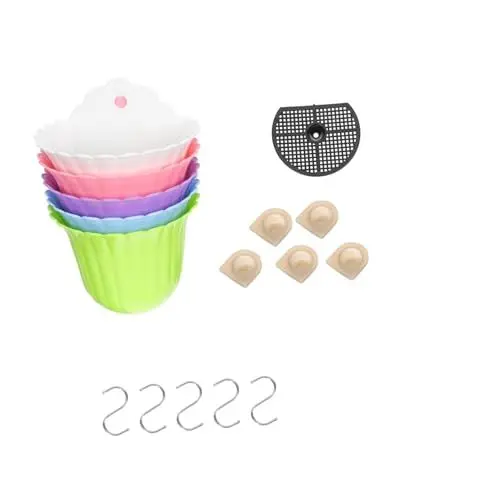 Produktbild: BESPORTBLE Hängende Blumentöpfe 5er-Set Wandmontierte Dekorative Blumentöpfe Kunststoff-blumentopf-Kollektion Für Drinnen Und Draußen