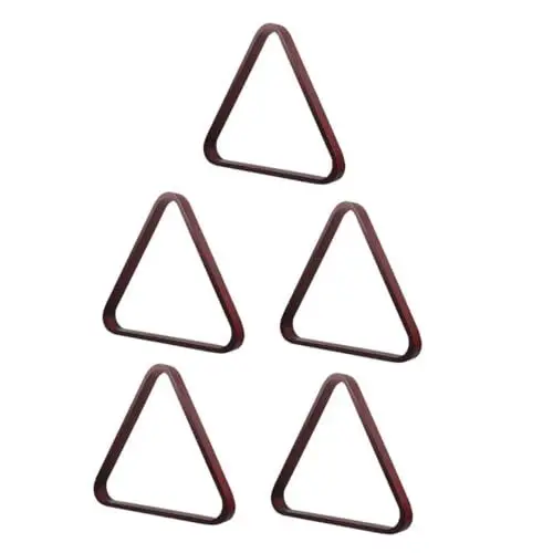 Produktbild: BESPORTBLE 5 Stück Billard Stativ Billardtisch Dreieck Rack Pool Dreieck Rahmen Pool Ball Organizer Billard Pool Ball Rack Pool Dreieck Rack Pool Rack Dreieck Billard Ball Racks Holz