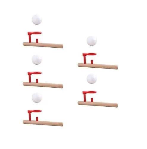 Produktbild: BESPORTBLE 5 Stück Holz Pusteball Set Für Kinder, Schwimmendes Blasrohr Spielzeug Zur Verbesserung Der Atemkontrolle Und Eltern-Kind Interaktion, Ideal Für Spielspaß Und Geschicklichkeitstraining
