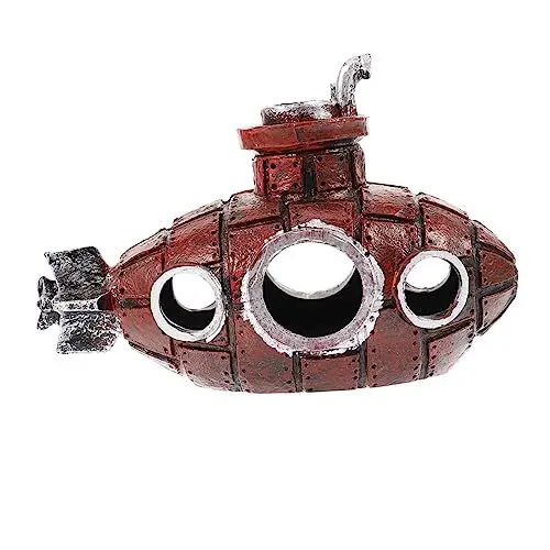 Produktbild: BESPORTBLE 5st Aquarium-u-Boot Verschleißfeste Aquarienhöhle Zarte Fischhöhle Garnelenhöhle U-Boot-förmige Garnelenhöhle U-Boot-Aquarium Dekoration Fisch Und Garnelen Ornamente Harz