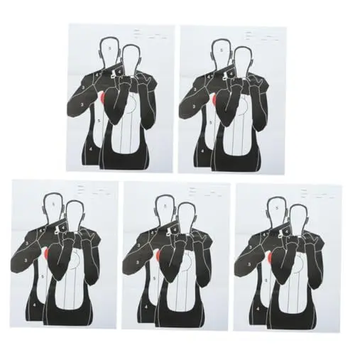 Produktbild: BESPORTBLE 5st Cephalothorax-Ring-zielpapier Zielscheibe Aus Papier Tragbares Zielpapier -ziele Zum Schießen Schießscheibe Aus Papier Silhouettenziele Professionelles Zielpapier