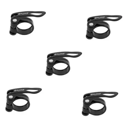 Produktbild: BESPORTBLE 5st Fahrrad Sattelklemme Fahrradklemmen Schnellspanner-sattelrohrklemme Stangenklemmen Schnellspanner Für Fahrradsitze Fahrrad-sattelstützen-schnellspanner Black Aluminiumlegierung