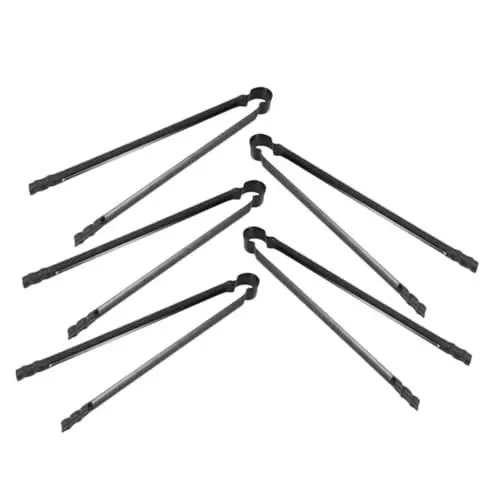 Produktbild: BESPORTBLE 5st Grillkohlezange Spatel Kochlöffel Nudeln Servierlöffel Grillzange Küchenpinzette Kirschpflücker Aus Eiswürfelzange Clip Für Heiße Gerichte Metallplatte Camping