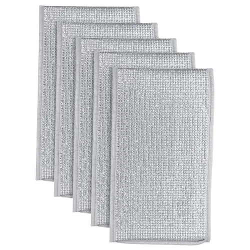 Produktbild: BESPORTBLE 5st Isolierfolie Für Blumentöpfe Pflanzen Sie Eine Winterfrostdecke Topfschutzbeutel Winterpflanzenabdeckungen Schutzabdeckungen Für Pflanzentöpfe Aluminiumfolie Silver
