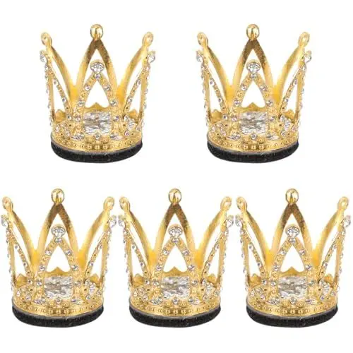 Produktbild: BESPORTBLE 5st Krone Helm Dekoration Kinder Motorradhelm Tiara Für Skihelm Helm Strass Krone Snowboardhelm- Überzüge Für Skihelme Kinderhelm Krone Strasssteine Metall Ornamente Fräulein