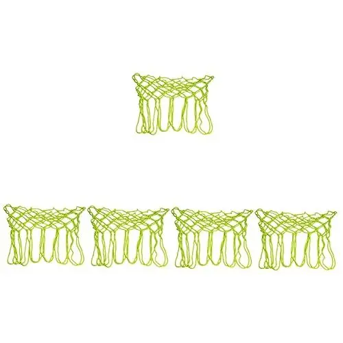 Produktbild: BESPORTBLE 5st Leuchtendes Basketballnetz Basketballkorbnetz Im Dunkeln Leuchtende Netzsocken Austausch des Basketballnetzes Fluoreszierendes Basketballnetz Kugelregal Nylon Kind Scheinen
