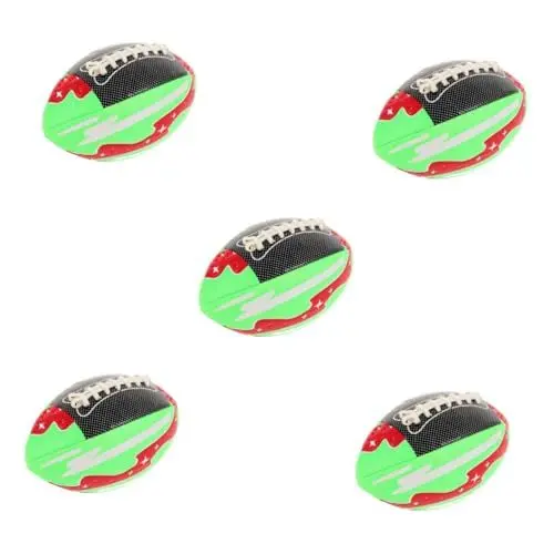 Produktbild: BESPORTBLE 5st Studenten-Rugby Trainingsgeräte Rugbyball Im Freien Rugby-Ball- Rugbyball-Spielzeug Fußball-trainingsbälle Fußball-jugendgröße Wasserbälle Outdoor-bälle Aus Leder Pu