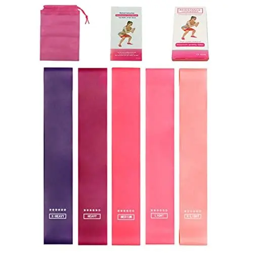 Produktbild: BESPORTBLE 5stücke Fitness Widerstandsband Set Teiliges Elastisches Trainingsband Für Yoga Bodybuilding Und Krafttraining Für Zuhause Freien Aufbewahrungstasche Und Anleitung