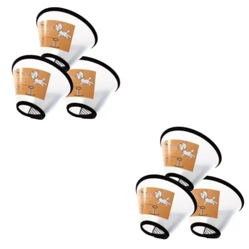 Produktbild: BESPORTBLE 2sets Katzenhalsband Elisabethanischer Haustier-halskreis Für Katzen Hunde Kratzfest Größe 5 3pcs*2
