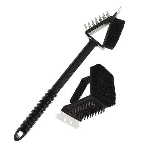Produktbild: BESPORTBLE 6 STK Grill-Reinigungsbürste BBQ-Grillschaufel Grillrost Schaber grillputz bürste Grill reinigen bürste Bratpfanne Grillzubehör Werkzeuge BBQ kratzbürste Rostfreier Stahl kratzen