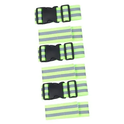 Produktbild: BESPORTBLE 6 STK Gummiband Reflektierender Laufgürtel Laufendes Armband Fahrradgürtel Laufarmband Reflektierend Reflektierende Ausrüstungsläufer Jogginggürtel Nachts Reitgürtel Nachtlauf