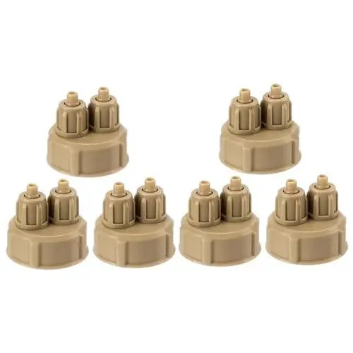 Produktbild: BESPORTBLE 6 STK Kohlendioxid selber Machen co2 Flasche aquaristik zubehör austauschbarer CO2-Diffusor austauschbare co2-kappen Tragbarer Co2-Reaktor professionelle co2 caps Abs Light Brown