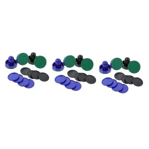 Produktbild: BESPORTBLE 6 Sätze Eishockeymaschine Airhockey-Zubehör Netz Pucks und Drücker für Airhockey Tischhockeyspiel Ziel Table Hockey air Hockey Zubehör für Eishockeyspiele Airhockey-Pusher Plastik
