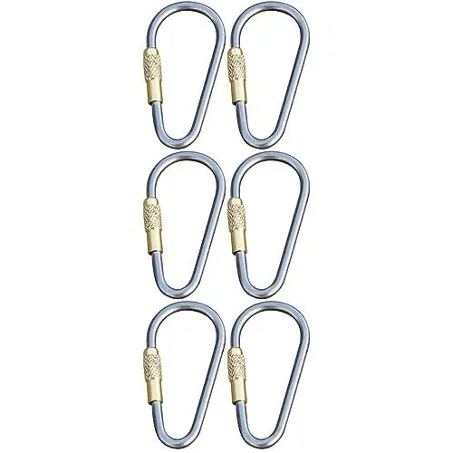 Produktbild: BESPORTBLE Lacd Karabiner 6 Stück Camping-kletter-schnellzug- -gewinde Aus Edelstahl Schlüsselanhänger Kletterkarabiner Robuste Schlüsselanhänger Karabinerhaken-befestigung Karabinerknoten
