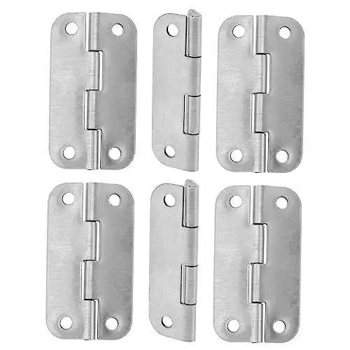 Produktbild: BESPORTBLE 6st Türscharniere Aus Metall Teil Für Flaches Schwarzes Türscharnier Kühler Teile Für Metall Kleine Scharniere Aus Edelstahl Schrankscharnier Metallschrank Aufmachen