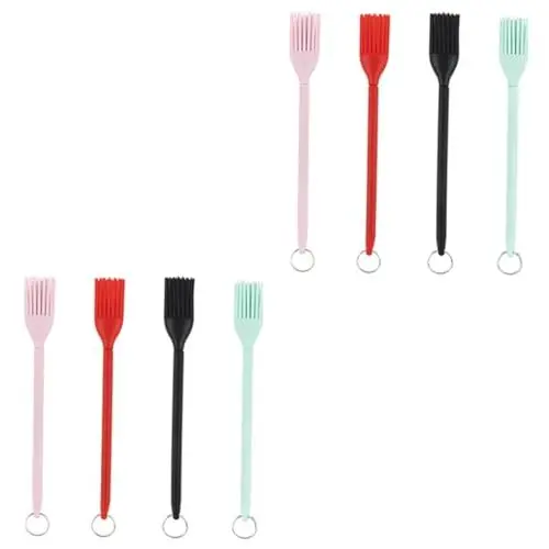 Produktbild: BESPORTBLE 8stücke Silikon Basting Pinsel Ausziehbarer Backpinsel Aus Lebensmittelechtem Silikon Zum Grillen Und Backen Hitzebeständig Multifunktional Verschiedenen Farben Erhältlich