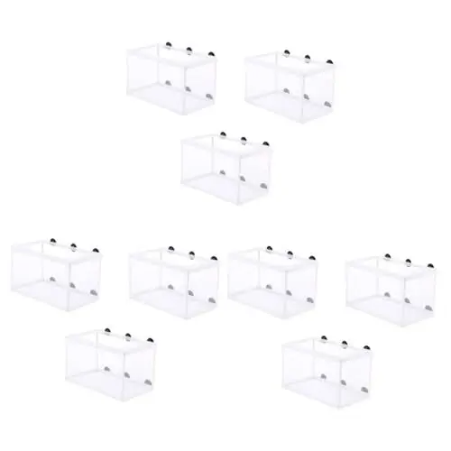 Produktbild: BESPORTBLE 9 STK Kleines Fisch-Isolationsnetz Aquarien-Inkubator Bruttrennnetz Fischzüchter Netz Aquarium-Brutkasten Fischbrutkasten Trennnetz für Aquarien Fischzuchtteiler Weiß