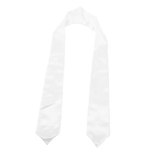 Produktbild: BESPORTBLE Abschlussstola Für Bachelor Unisex-abschlussstola-schärpe Abschlusskleid-accessoire Weiß Aus Hochwertigem Stoffmaterial Einfach Zu Tragen