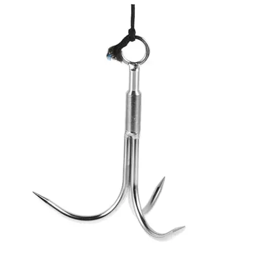 Produktbild: BESPORTBLE Ankerhaken Für Wasserunkraut Enterhaken Kletterhaken Zum Wandern Bergsteigerhaken Kletterzubehör Outdoor-kletterhaken Aus Stahl Wanderhaken Aus Metall Rostfreier Stahl Silver