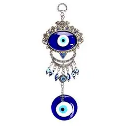 Produktbild: BESPORTBLE Blauer Böser Blick Wandbehang Nazar Boncuk Perlen Türkischer Glücksbringer Nazar Auge Anhänger Auto Wand Fenster Büro Zimmer Dekoration Geschenk Autospiegel Anhänger Wanddekoration