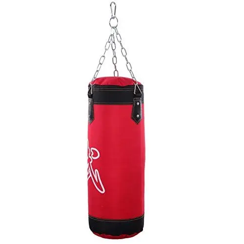 Produktbild: BESPORTBLE Boxsack Kicksack Sandsäcke Robuster Profi-Boxsack Schwerer Boxsack Boxsack Trainings-Sandsack Leerer Sandsack Trainingssandsack Spielzeug Fitness Eisen Roter Aufdruck