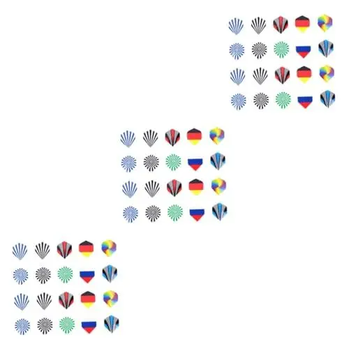 Produktbild: BESPORTBLE Dartscheiben 90 STK Profi-Darts-Flights Benutzerdefinierte Flights Coole Dartflights Sport- -flügel Lustige Dartflüge Schlanke Dartflüge Pfeilschwanz Erwachsener