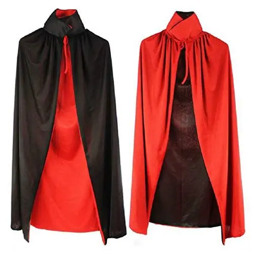 Produktbild: BESPORTBLE Dracula Umhang Vampire Umhang Zweischichtiger Umhang Teufel Umhang Vampirkostüm Erwachsener Umhang für Halloween/Maskerade 1.4 Meter/ 55 Zoll