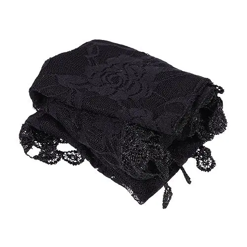 Produktbild: BESPORTBLE Dreieckiger Spitzen Schleierschal Für Damen Eleganter Mantilla Schleier Für Besondere Anlässe Hochzeiten Oder Religiöse Feiern Vielseitig Einsetzbar