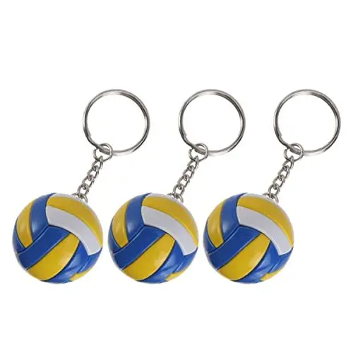 Produktbild: BESPORTBLE Einzigartiger Volleyball-Schlüsselanhänger Im 3er-Set Ideal Für Rucksäcke Sporttaschen Und Autoschlüssel Perfekte Belohnung Für Sportler Und Souvenir Für Sport Themenpartys