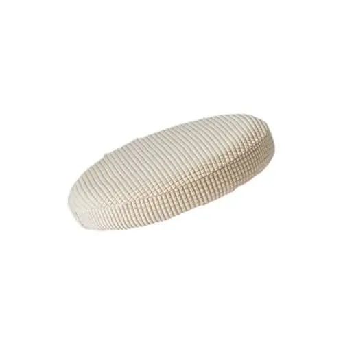 Produktbild: BESPORTBLE Elastische Runde Hockerabdeckung Hockerhussen Rund Gepolstert Rundes Hockerkissen Widerstandsfähig Dehnbar Waschbar Stuhlhussen Weiß Elastische Abdeckung Runden Sofasessel Schemel