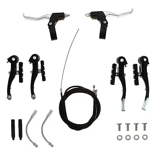 Produktbild: BESPORTBLE Fahrradbremsbeläge 2 Sätze Fahrradbremse Piraten-Stirnbänder Mountainbike V-Bremse Faltrad Bremsen Bremse aus Legierung Fahrrad Scheibenbremse Zubehör Bremssatz Lenker Bremshebel