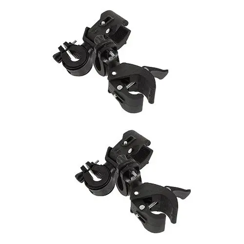 Produktbild: BESPORTBLE 2sets Fahrrad Taschenlampe Halterung Fahrrad Licht Clip Für Taschenlampe Einfache Installation 2 Stücke * 2