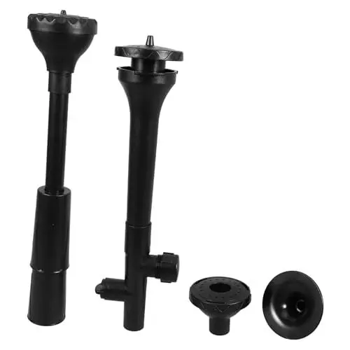 Produktbild: BESPORTBLE Fontänendüse Pumpendüse Gartenteichpumpe pumpenzubehör wasserspritzer Unterwasser Aquarium Sprühkopf für Wasserfontänen Austausch der Springbrunnenpumpe Wassersprudler Abs Black