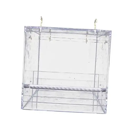 Produktbild: BESPORTBLE Vogelfutterspender Aus Acryl Mit Tablett Entwässerungsfenster Futterspender Für Wildvögel