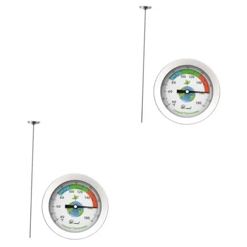 Produktbild: BESPORTBLE Gartenbedarf 2 Stk Bodenthermometer kompostthermometer compost thermometer gartenthermometer werkzeug Temperatur messung Sonde Schwimmbad Detektor Rostfreier Stahl Messgerät