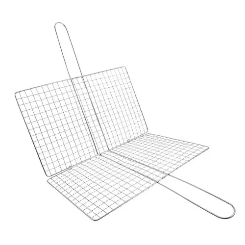 Produktbild: BESPORTBLE Grillfischklammer Grillkorb Fischgrillrost Für Grill Garnelengrillrost Für Grill Gemüsegrillkorb Bbq-grillkorb Mesh Grillrost