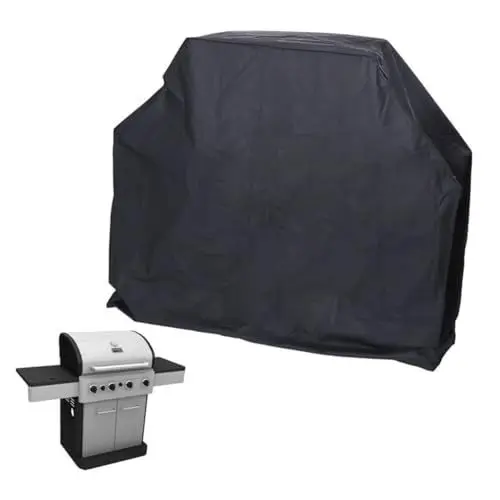Produktbild: BESPORTBLE 210d BBQ-Abdeckung Schwarz Strapazierfähig Für Den Außenbereich Grill Raucher Möbel Einfache Reinigung