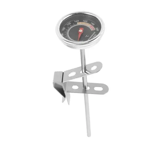 Produktbild: BESPORTBLE Grillthermometer grillzubehör lebensmittelthermometer Grilltemperaturmesser Küchensonde Rindfleisch Zeiger Fleischthermometer rostfreier Temperaturfühler Rostfreier Stahl