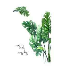 Produktbild: BESPORTBLE Grüne Tropische Blätter Wandtattoo Palmenblatt Pflanzen Wandaufkleber Kunst Wandbilder für Tropische Hawaiianische Luau Party Home Dekoration